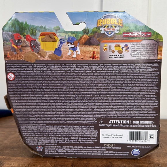 Kinetic Sand - Paw Patrol Rubble & Crew Charger & Wheeler Build It Pack - Picture 2 of 3